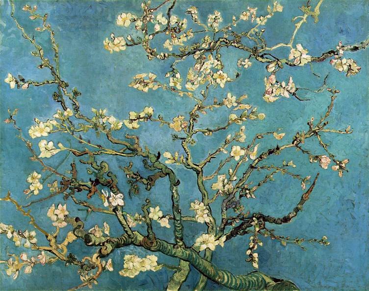 Branches with Almond Blossom by Vincent van Gogh