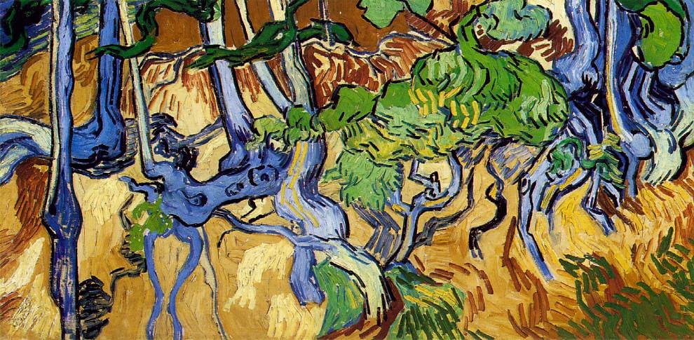 Roots and Tree Trunks by Vincent van Gogh