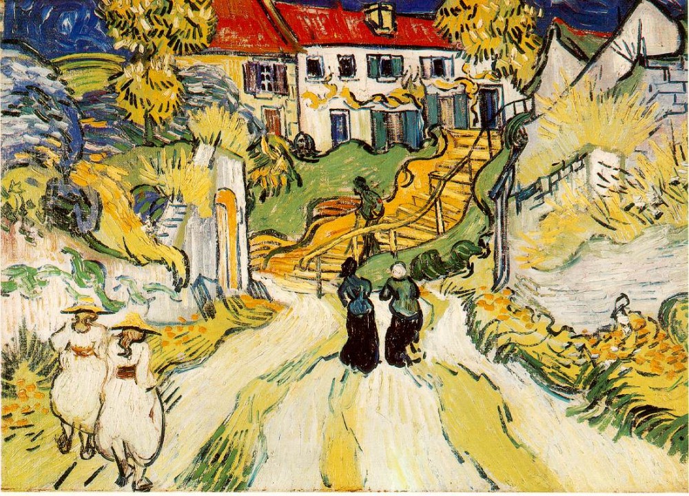 Village Stairs by Vincent van Gogh