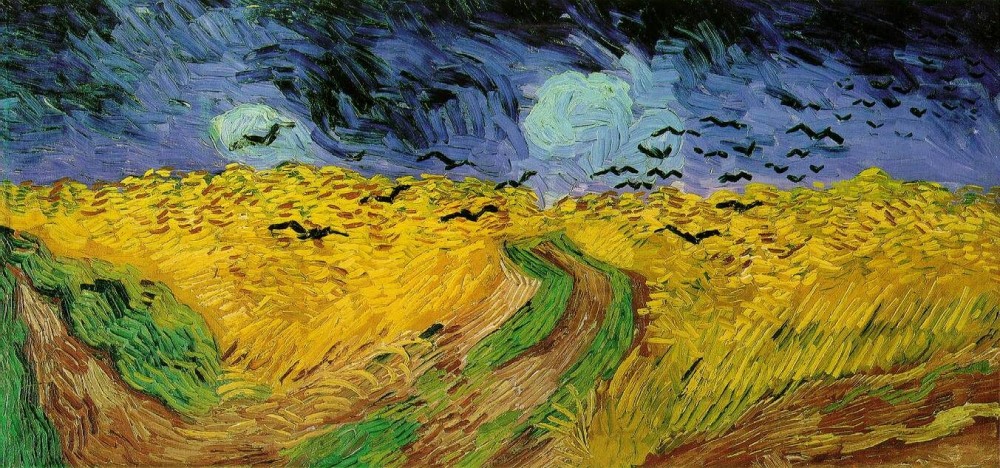 Wheat Field Under Threatening Skies by Vincent van Gogh
