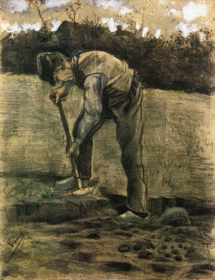 A Digger by Vincent van Gogh