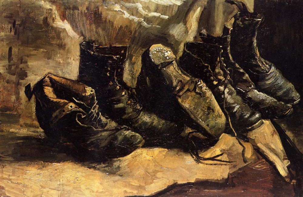 Three Pair of Shoes by Vincent van Gogh