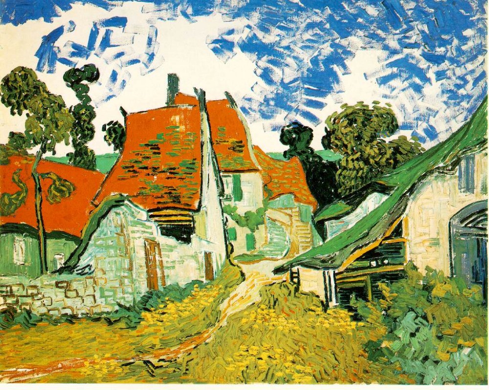 Village Street Auvers by Vincent van Gogh