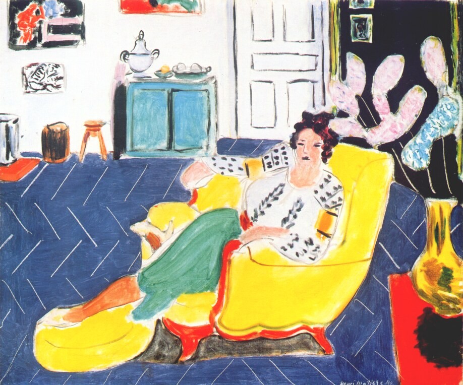 Girl in Yellow Armchair by Henri-Émile-Benoît Matisse
