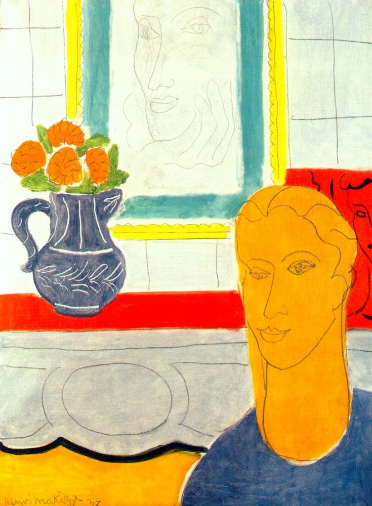 The Ochre Head by Henri-Émile-Benoît Matisse