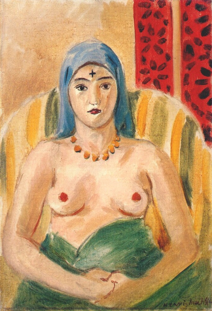 Odalisque,Half-Length by Henri-Émile-Benoît Matisse
