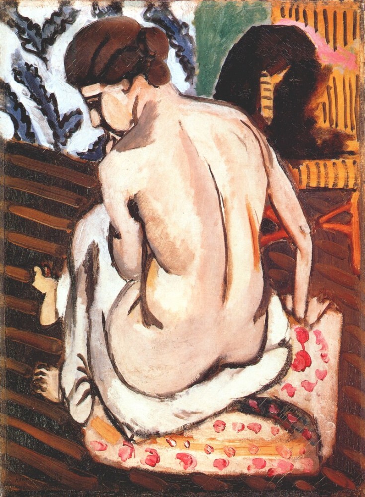 Seated Nude with Back Turned by Henri-Émile-Benoît Matisse