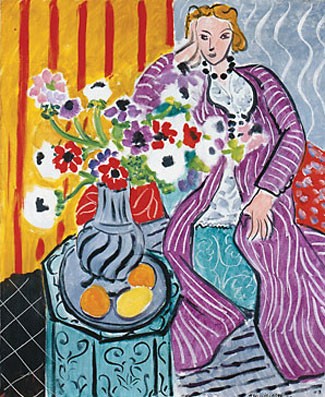 purple robe and ane by Henri-Émile-Benoît Matisse