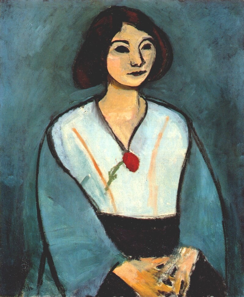 Lady in Green by Henri-Émile-Benoît Matisse