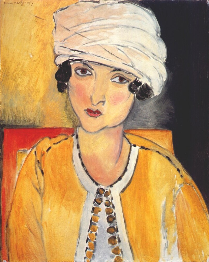 Lorette with Turban and Yellow Vest by Henri-Émile-Benoît Matisse