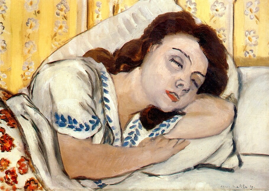 Portrait of Marguerite Sleeping by Henri-Émile-Benoît Matisse