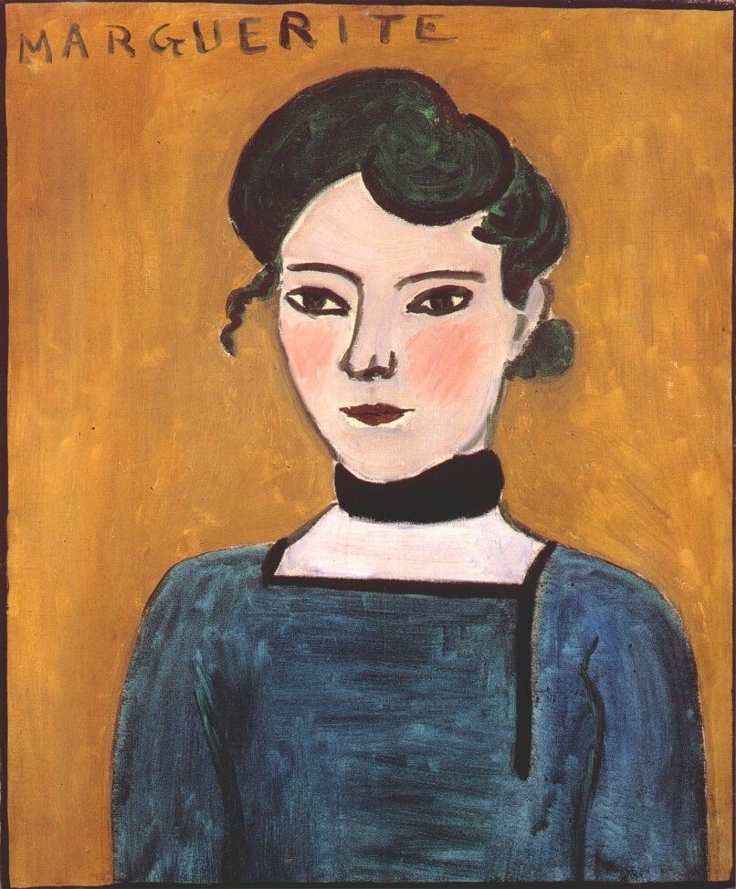 Portrait of Marguerite by Henri-Émile-Benoît Matisse