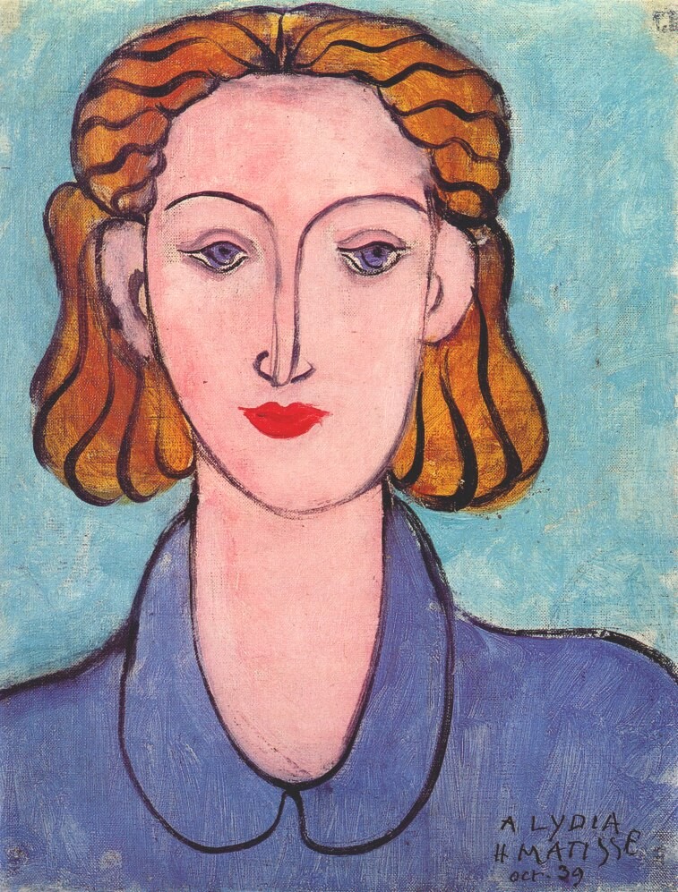 Young Woman in Blue Blouse by Henri-Émile-Benoît Matisse