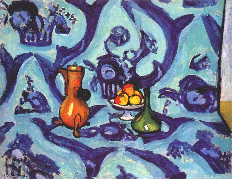 Still Life with Blue Tablecloth by Henri-Émile-Benoît Matisse