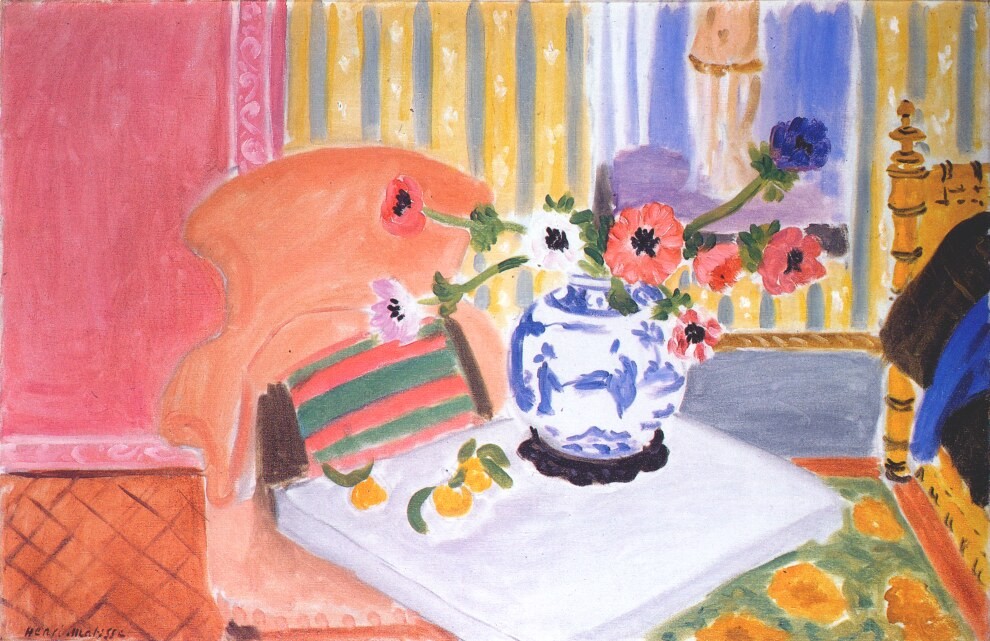 Anemones in Chinese Vase by Henri-Émile-Benoît Matisse