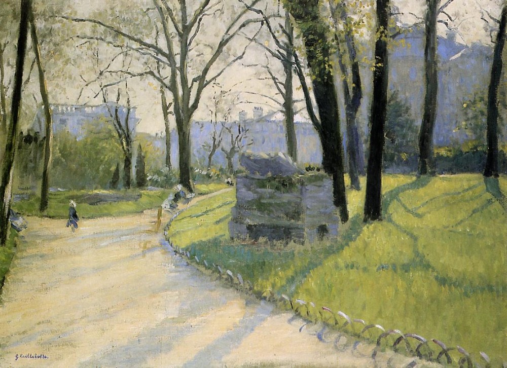 The Parc Monceau by Gustave Caillebotte