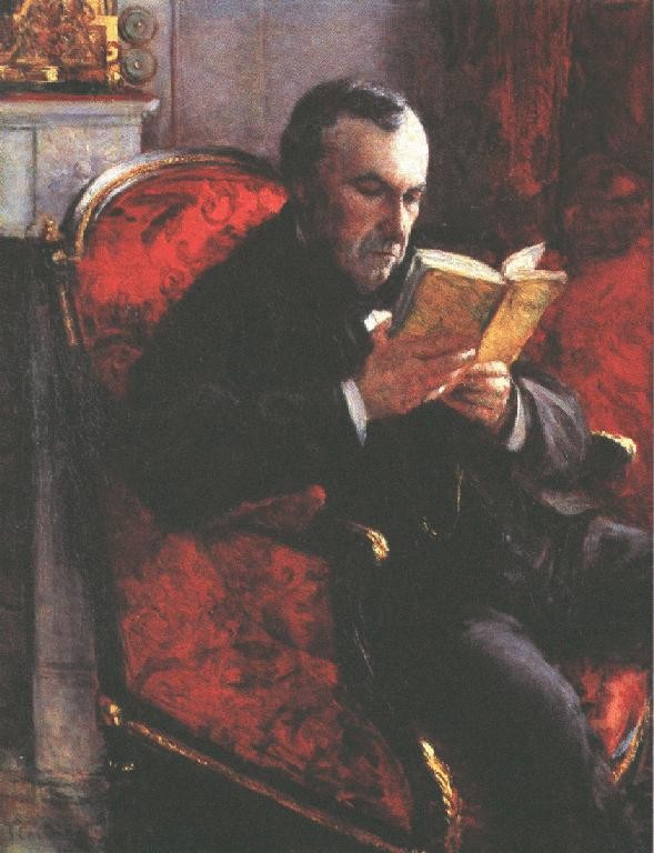 Portrait of Eugene Daufresne by Gustave Caillebotte