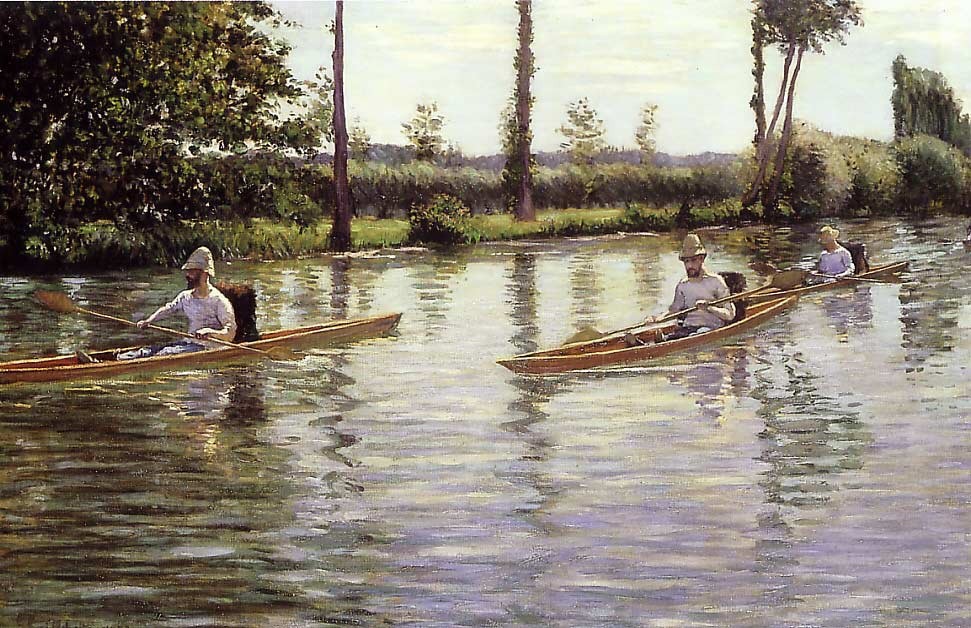 Rowers by Gustave Caillebotte
