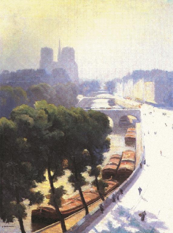 Gustave View of Paris by Gustave Caillebotte