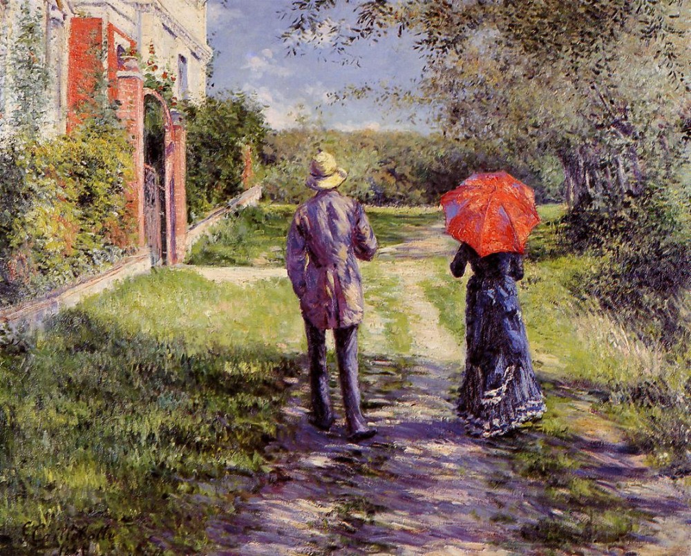 Rising Road by Gustave Caillebotte