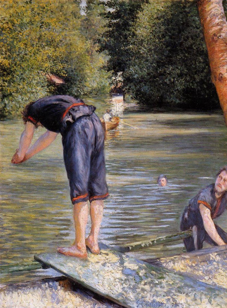 Bathers by Gustave Caillebotte