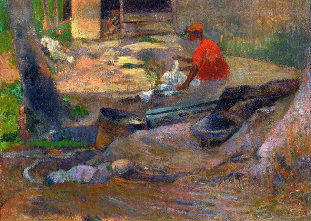 A Little Washerwoman by Eugène Henri Paul Gauguin