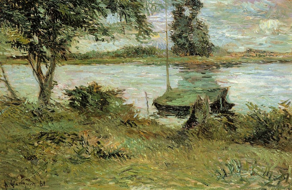 Banks Of The Oise by Eugène Henri Paul Gauguin