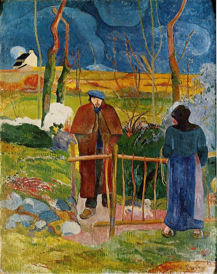 Bonjour Monsieur Gauguin by Eugène Henri Paul Gauguin