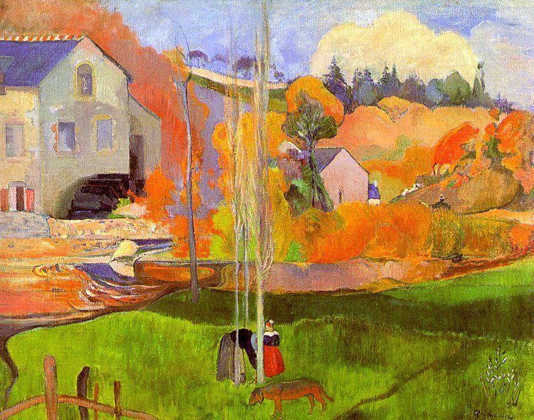 Breton Landscape by Eugène Henri Paul Gauguin
