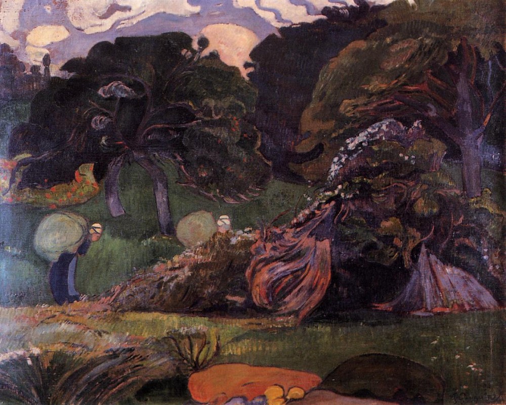 Brittany Landscape by Eugène Henri Paul Gauguin