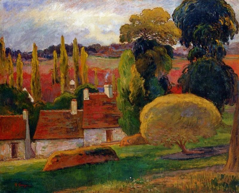 Farm In Brittany II by Eugène Henri Paul Gauguin