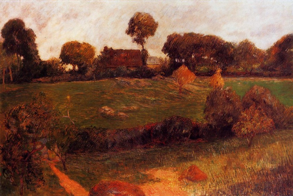 Farm In Brittany III by Eugène Henri Paul Gauguin