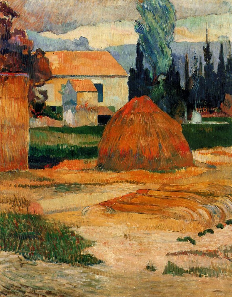 Haystack, Near Arles by Eugène Henri Paul Gauguin