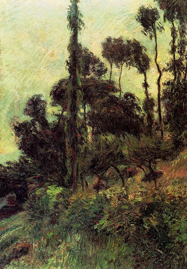 Hillside by Eugène Henri Paul Gauguin
