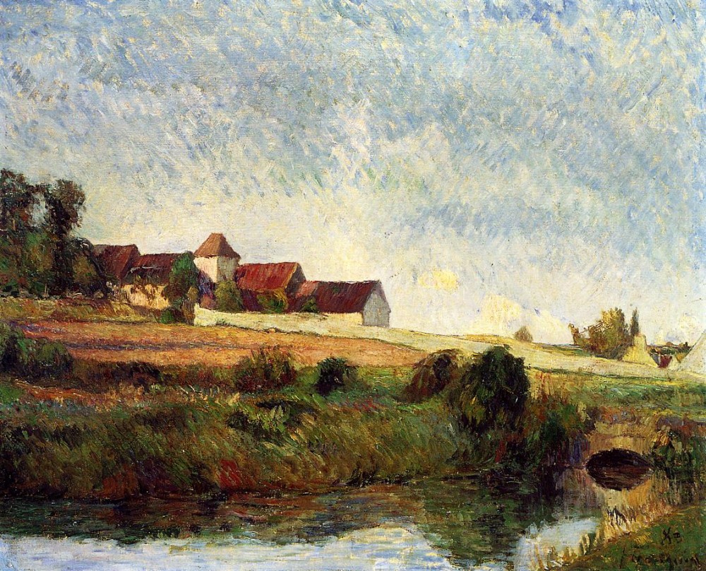 La Groue Farm, Osny by Eugène Henri Paul Gauguin