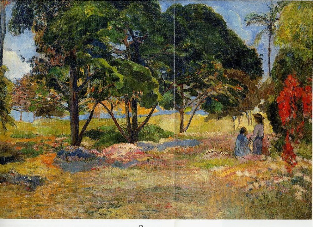 Landscape With Three Trees by Eugène Henri Paul Gauguin