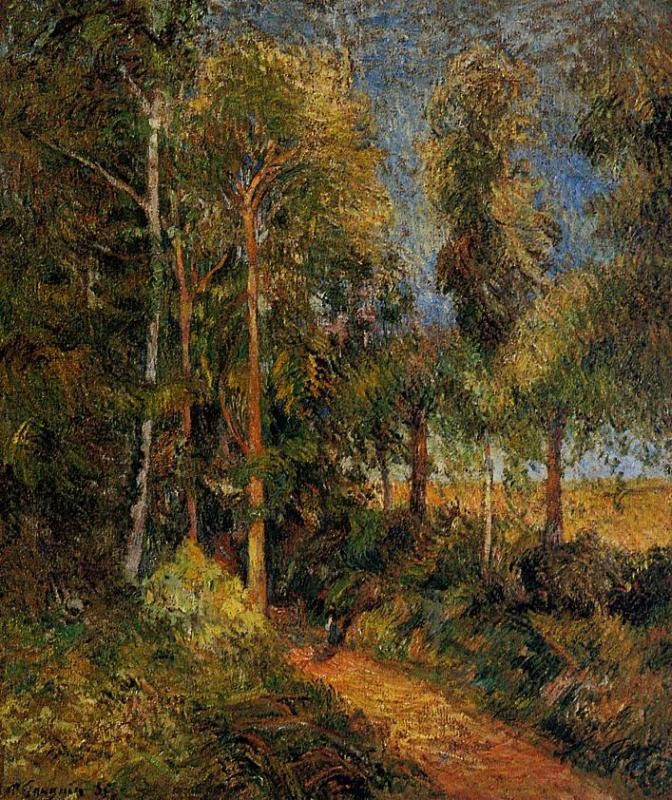 Lane Through The Beaches by Eugène Henri Paul Gauguin