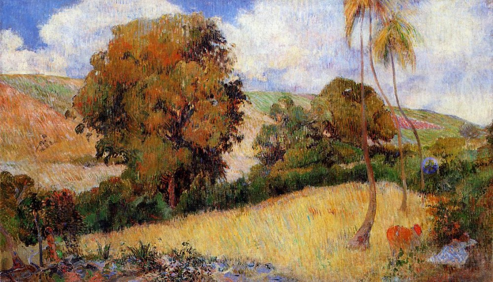 Meadown In Martinique by Eugène Henri Paul Gauguin