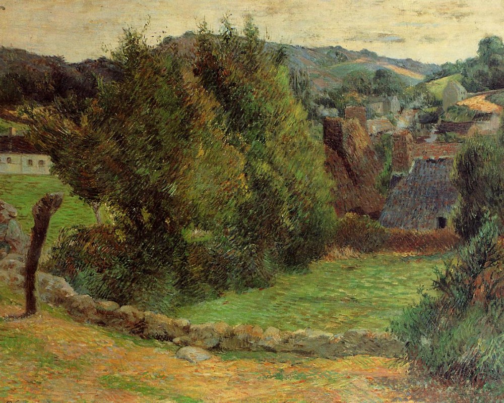 Mount Sainte-Marguerite From Near The Presbytery by Eugène Henri Paul Gauguin