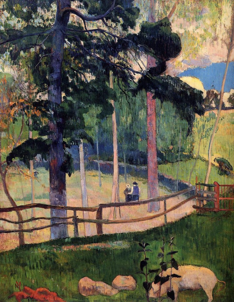 Nostalgic Promenade by Eugène Henri Paul Gauguin