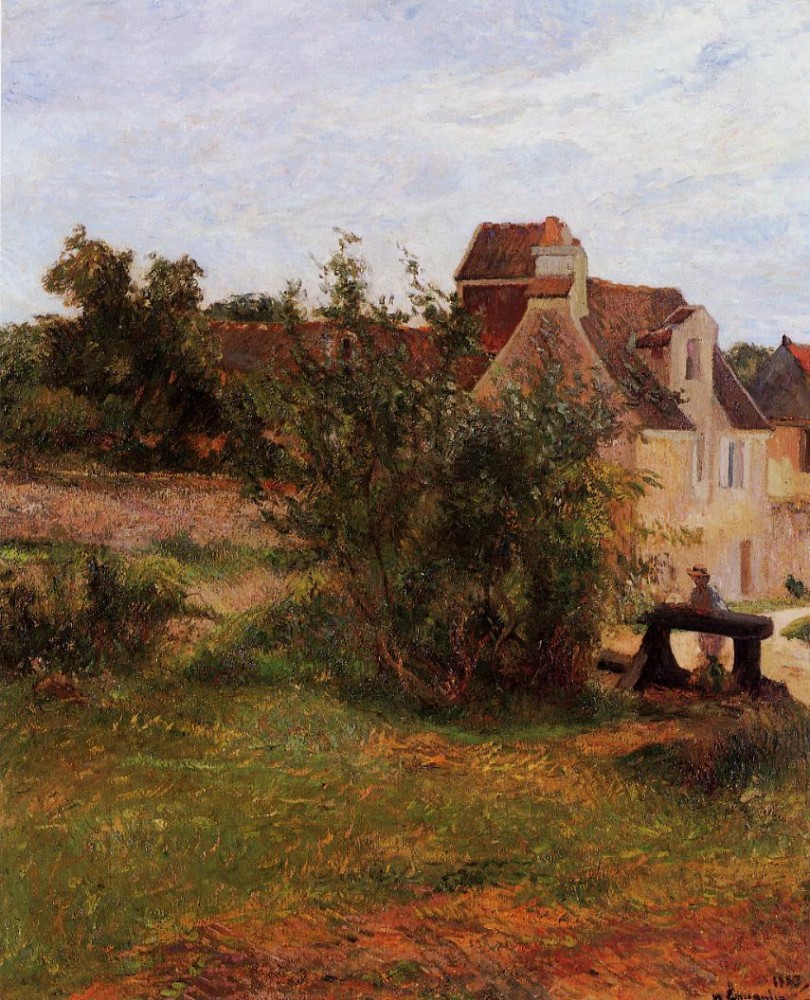 Osny, The Gate, Busagny Farm by Eugène Henri Paul Gauguin