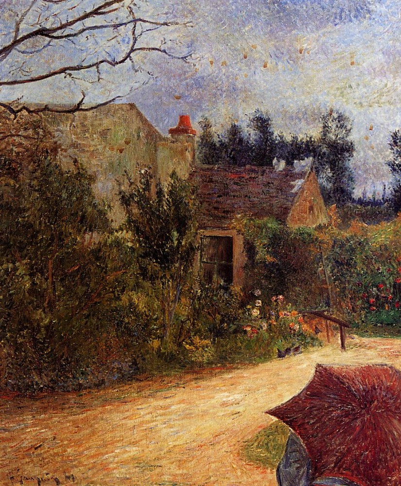 Pissarro's Garden, Quai Du Pothuis, Pontoise by Eugène Henri Paul Gauguin