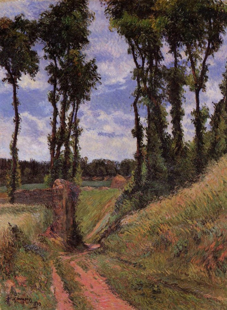 Poplars, Osny by Eugène Henri Paul Gauguin