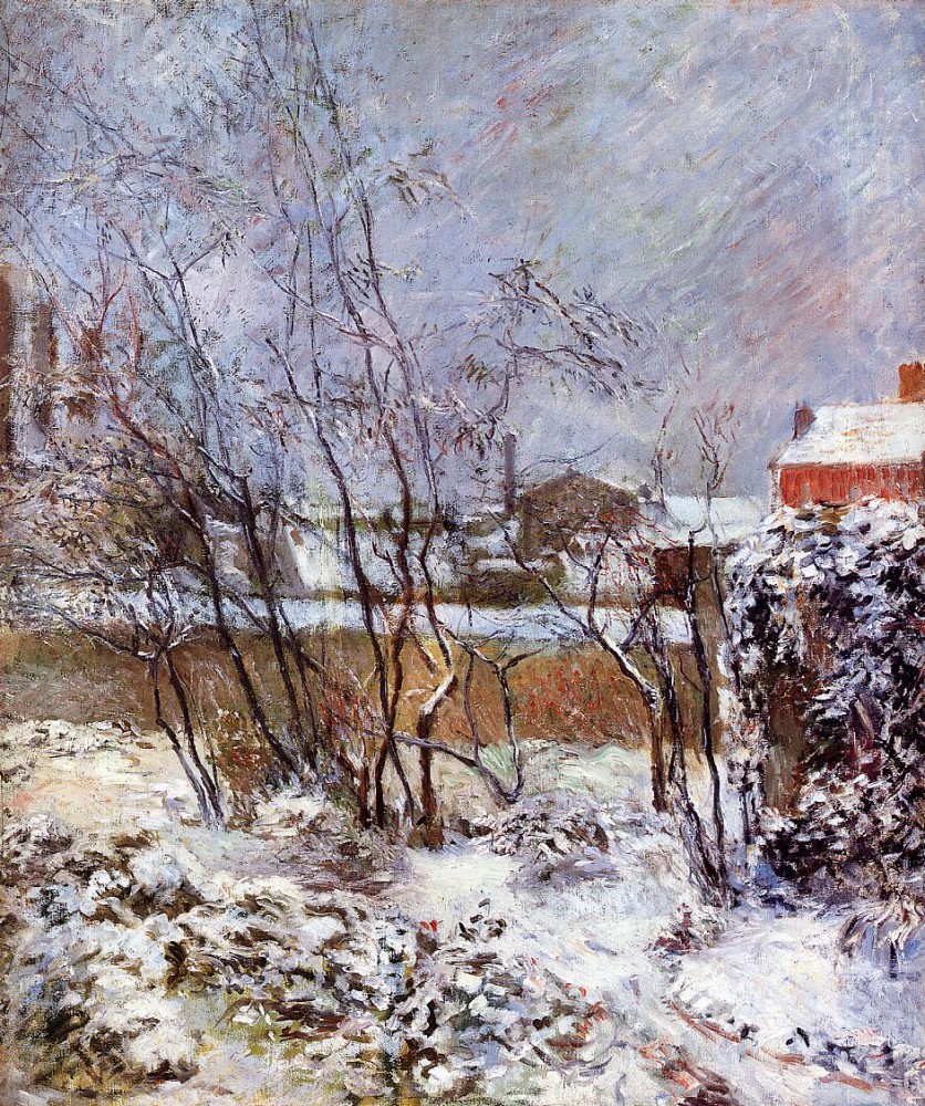 Snow, Rue Carcel by Eugène Henri Paul Gauguin