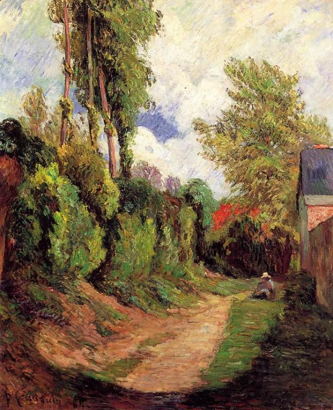 Sunken Lane by Eugène Henri Paul Gauguin
