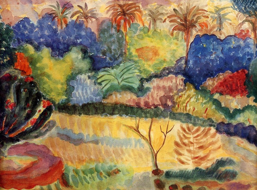 Tahitian Landscape by Eugène Henri Paul Gauguin