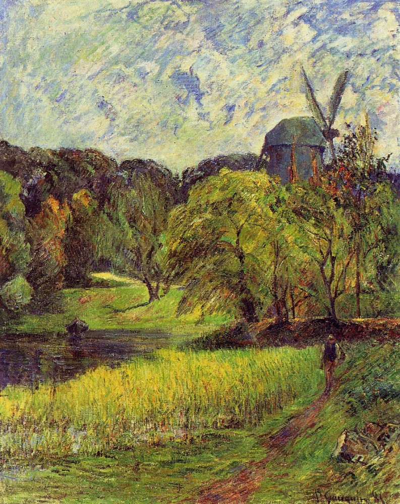 Windmil, Ostervold Park by Eugène Henri Paul Gauguin