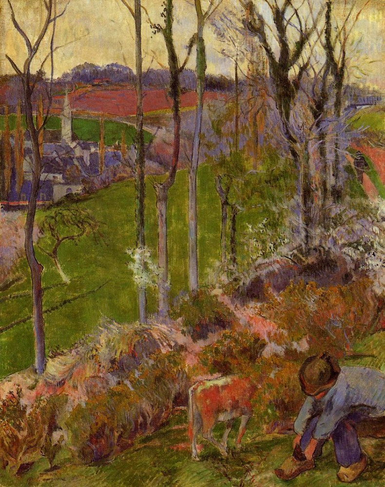 Winter by Eugène Henri Paul Gauguin