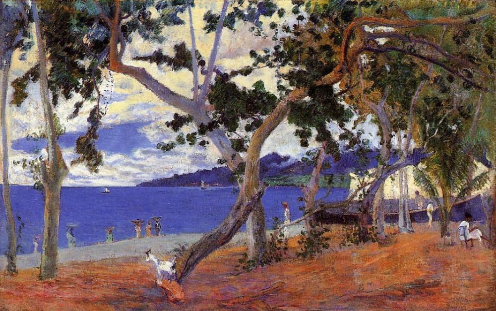 By The Seashore by Eugène Henri Paul Gauguin