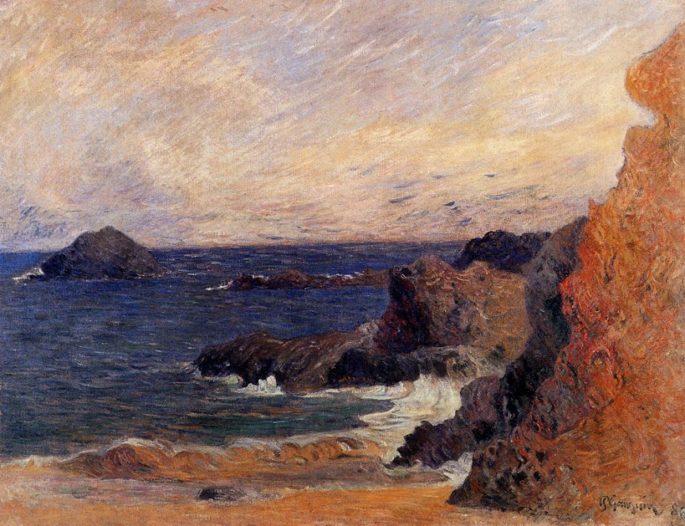 Rocky Coast by Eugène Henri Paul Gauguin